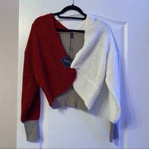 💕 • Zaful Crossover Knit Top